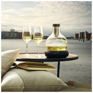 Eva Solo Decanter Vino Freddo 75cl Wine Cooler Vetro Soffiato a Bocca