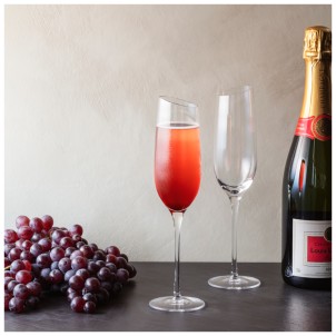 Eva Solo Calice da Vino Champagne 20cl Vetro Soffiato a Bocca Bordo Angolato