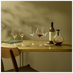 Eva Solo Calice da Vino Rosso Syrah 40cl Vetro Soffiato a Bocca Bordo Angolato