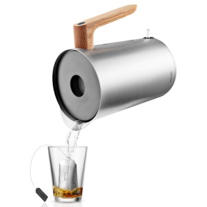 Eva Solo Bollitore Elettrico Nordic Kitchen 1.5L Acciaio Inossidabile Manico Rovere Oliato