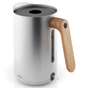 Eva Solo Bollitore Elettrico Nordic Kitchen 1.5L Acciaio Inossidabile Manico Rovere Oliato