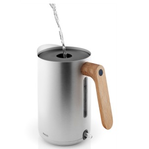 Eva Solo Bollitore Elettrico Nordic Kitchen 1.5L Acciaio Inossidabile Manico Rovere Oliato