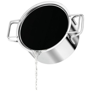 Eva Solo Coperchio 20cm Piatto Drenante Acciaio Inox Silicone 2 Manici