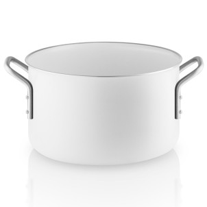 Eva Solo Pentola 3,8L 20cm White Line Rivestimento Ceramico Funziona su Gas Elettrico Induzione