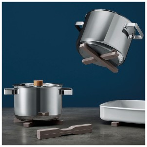 Eva Solo Sottopentola Magnetico Beige 2 Bacchette Silicone Incrociabili o Divise