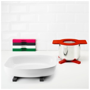 Eva Solo Sottopentola Magnetico Snow 2 Bacchette Silicone Incrociabili o Divise