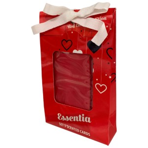 Essentia Card Profumata Set 3pz Red Limited Edition per Profumare Cassetti Armadi Case Auto
