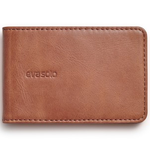 Eva Solo Porta Carte di Credito in Pelle Cognac Protezione RFID integrata