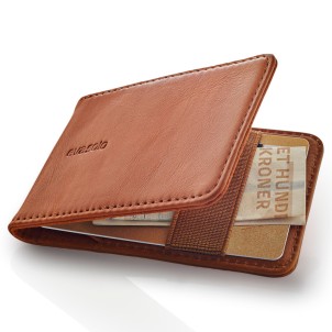 Eva Solo Porta Carte di Credito in Pelle Cognac Protezione RFID integrata