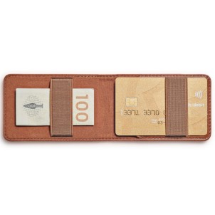 Eva Solo Porta Carte di Credito in Pelle Cognac Protezione RFID integrata