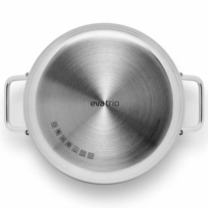 Eva Solo Pentola 2,2L 16cm Steel Line Inox Riciclato 90% Funziona su Gas Elettrico Induzione