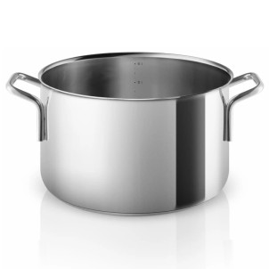Eva Solo Pentola 6,5L 24cm Steel Line Inox Riciclato 90% Funziona su Gas Elettrico Induzione