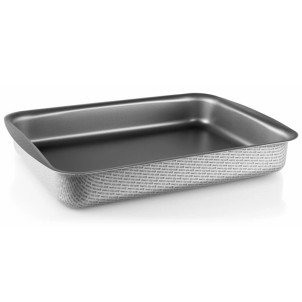 Eva Solo Teglia Forno con Griglia 35x25cm Metallo con Rivestimento Antiaderente Slip-Let