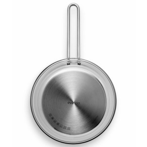 Eva Solo Padella 30cm Steel Line Inox Riciclato 90% Antiaderente Ceramica x Gas Elettrico Induzione