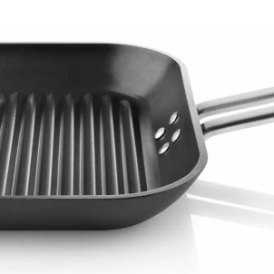 Eva Solo Padella Grill 28x28cm Professional Alluminio Antiaderente Slip-Let Gas Elettrico Induzione Forno