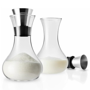 Eva Solo Set per Latte e Zucchero 25cl Vetro Borosilicato Beccuccio Antigoccia Dosatore
