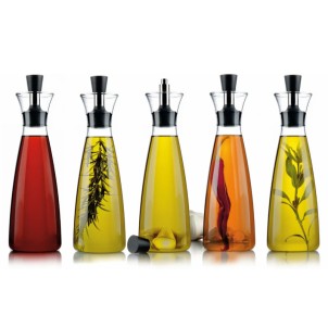 Eva Solo Caraffa Olio Aceto 50cl Vetro Borosilicato Beccuccio Antigoccia