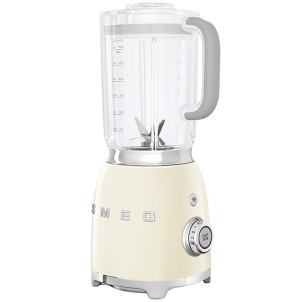 Smeg BLF01CREU Panna Lucido 50's Style Frullatore 800W 1,5 Lt Tritaghiaccio Smoothie Pulse