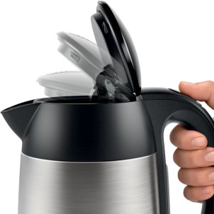 Bosch TWK3P420 Inox DesignLine Bollitore 1.7L 2400W Indicazione Tazza Filtro Calcare AutoOff