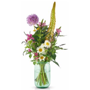 Eva Solo Acorn Vaso H22cm Mint Green Vetro Colorato Soffiato a Bocca