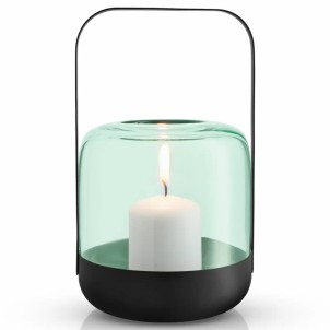 Eva Solo Acorn Lanterna Mint Green Acciao e Vetro Colorato Soffiato a Bocca