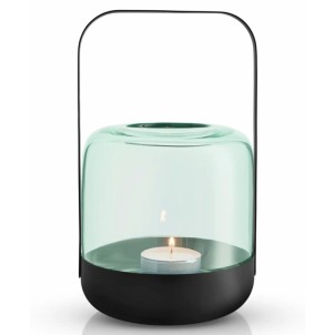 Eva Solo Acorn Lanterna Mint Green Acciao e Vetro Colorato Soffiato a Bocca