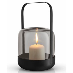 Eva Solo Acorn Lanterna Stone Acciao e Vetro Colorato Soffiato a Bocca