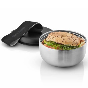 Eva Solo PortaPranzo ToGo Acciaio Nero Ciotola Isolata per Cibi Freddi 0,75l Diametro 15cm