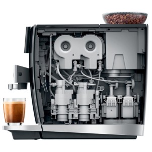 Jura GIGA 10 Diamond Black Macchina Caffè Automatica 35 Funz Bevande Calde e Cold Brew Panorama Coffee Panel