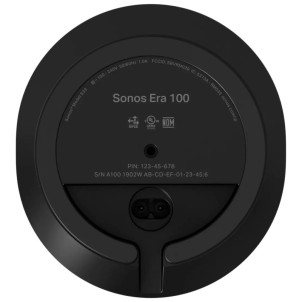 Sonos Era 100 Black Diffusore Wireless TruePlay Wi-Fi AirPlay2 Bluetooth Multiroom Voice Control
