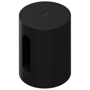 Sonos Sub Mini Black Subwoofer Wireless Wi-Fi Forma Cilindrica