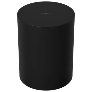 Sonos Sub Mini Black Subwoofer Wireless Wi-Fi Forma Cilindrica