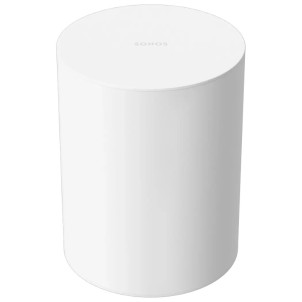 Sonos Sub Mini White Subwoofer Wireless Wi-Fi Forma Cilindrica