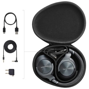 Technics EAH-A800E-K Black Cuffie Wireless Bluetooth Dual Hybrid Noise Cancelling MultiPairing 50h