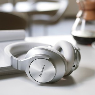 Technics EAH-A800E-S Silver Cuffie Wireless Bluetooth Dual Hybrid Noise Cancelling MultiPairing 50h