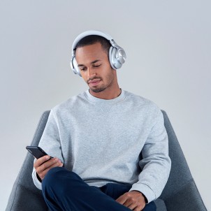 Technics EAH-A800E-S Silver Cuffie Wireless Bluetooth Dual Hybrid Noise Cancelling MultiPairing 50h