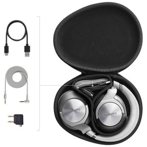 Technics EAH-A800E-S Silver Cuffie Wireless Bluetooth Dual Hybrid Noise Cancelling MultiPairing 50h