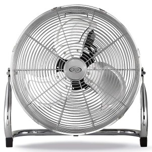 Argo Speedy Chrome Ventilatore da Terra 3 Pale Alluminio Diametro 40cm Metallo Cromato