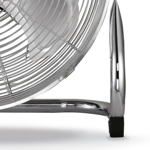 Argo Speedy Chrome Ventilatore da Terra 3 Pale Alluminio Diametro 40cm Metallo Cromato