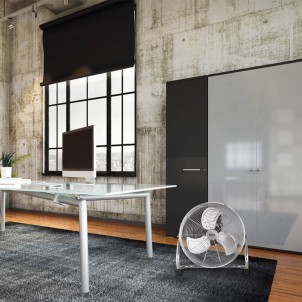 Argo Speedy Chrome Ventilatore da Terra 3 Pale Alluminio Diametro 40cm Metallo Cromato