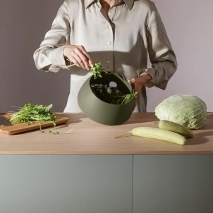 Eva Solo Spinning Colander Green Tool Centrifuga per Insalata e Scolapasta all-in-one