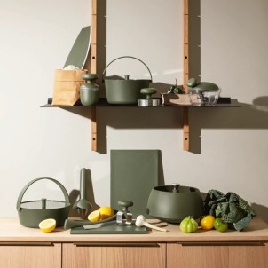 Eva Solo Spinning Colander Green Tool Centrifuga per Insalata e Scolapasta all-in-one