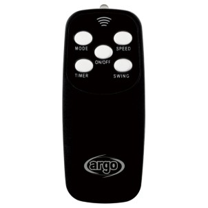 Argo Standy Evo Black Ventilatore Piantana 5 Pale Diametro 40cm Telecomando