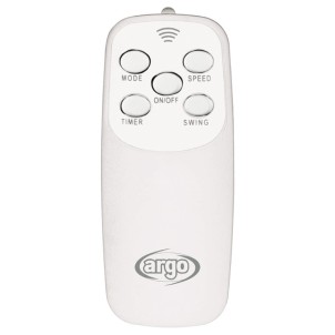 Argo Standy Evo White Ventilatore Piantana 5 Pale Diametro 40cm Telecomando