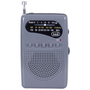 Trevi RA710B Grigio Radio FM AM Tascabile Batterie 2x AAA
