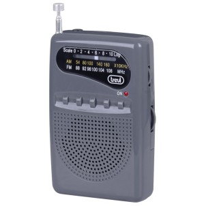 Trevi RA710B Grigio Radio FM AM Tascabile Batterie 2x AAA