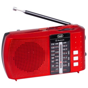 Trevi RA7F20BT Rosso Radio FM AM SW Bluetooth USB MicroSD Portatile Ricaricabile