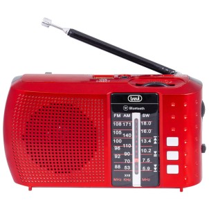 Trevi RA7F20BT Rosso Radio FM AM SW Bluetooth USB MicroSD Portatile Ricaricabile