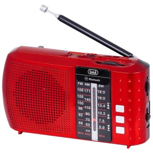 Trevi RA7F20BT Rosso Radio FM AM SW Bluetooth USB MicroSD Portatile Ricaricabile