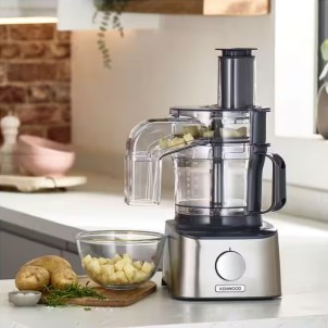 Kenwood FDM304SS Robot da Cucina 800W Multifunzione Ciotola2.1L Frullatore1.2L 9 accessori